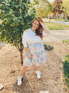Rainbow Skater Skirt - Long Mini