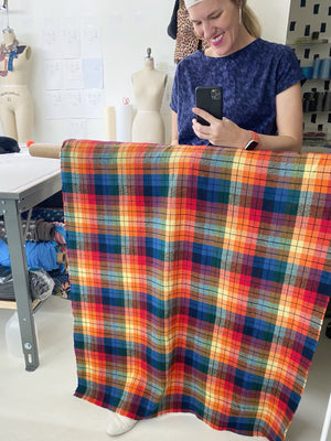 Rainbow Flannel Skirt - Short Mini