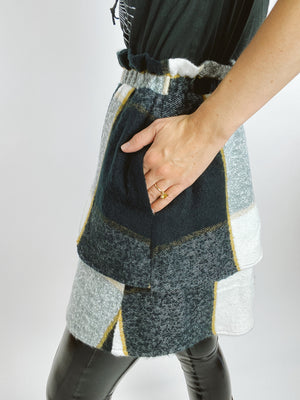 Buffalo Plaid Skirt - Long Mini