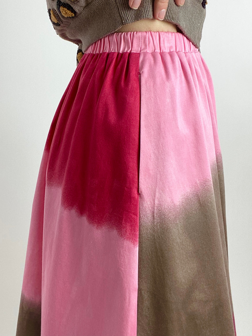 Watercolor Skirt - Midi + 4"