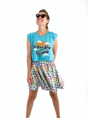 Rainbow Skater Skirt - Long Mini