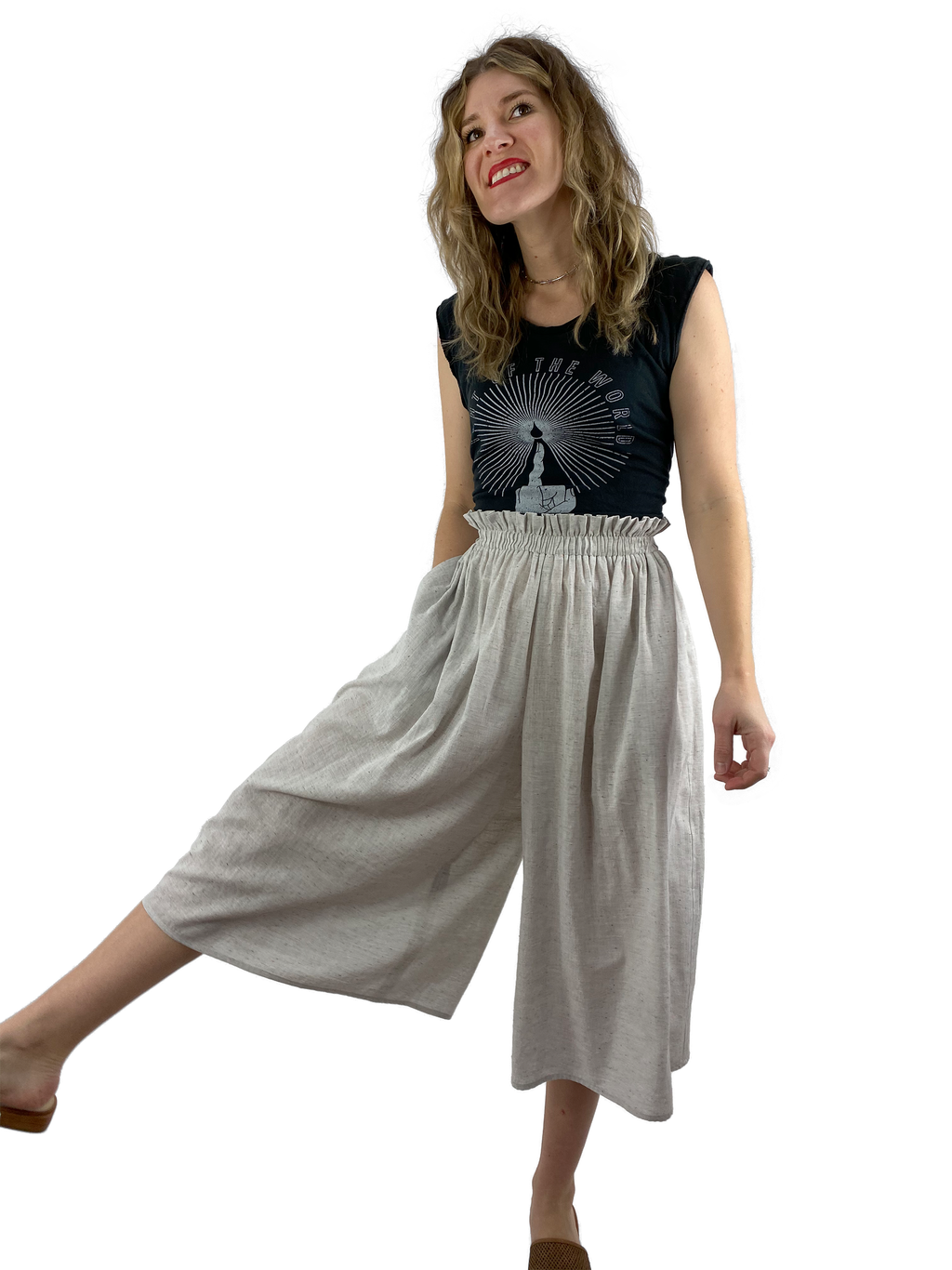 Bangladesh Light Grey Split Skirt - Midi + 2"