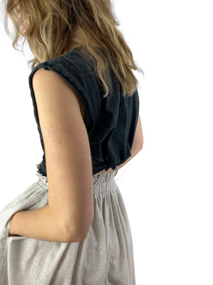 Bangladesh Light Grey Split Skirt - Midi + 2"