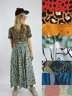 Poplin Skirt - Midi + 6"