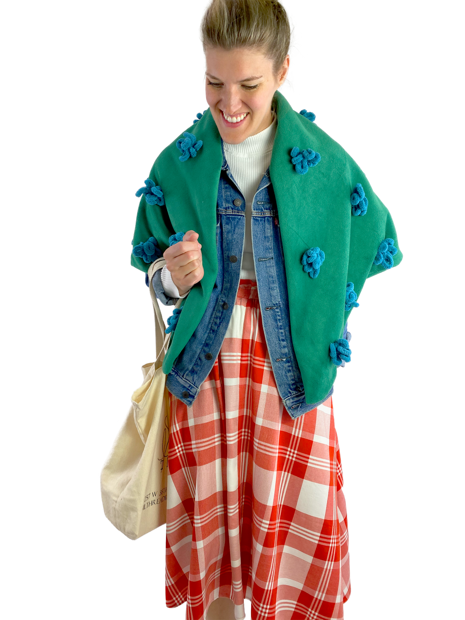 Red Madras Italian Midi - Midi