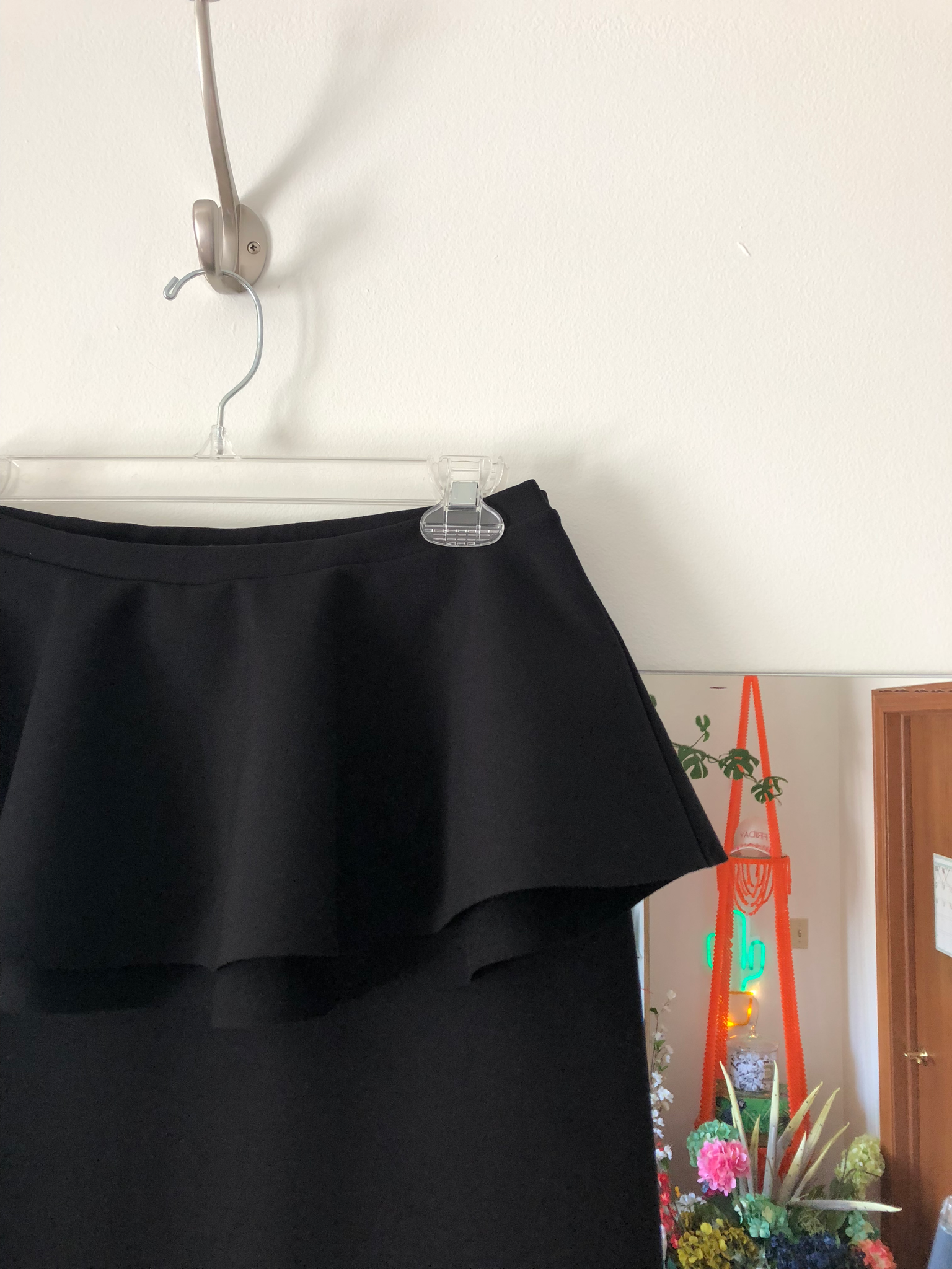 Mrs. Emily Katy Black Ponte Trumpet Skirt
