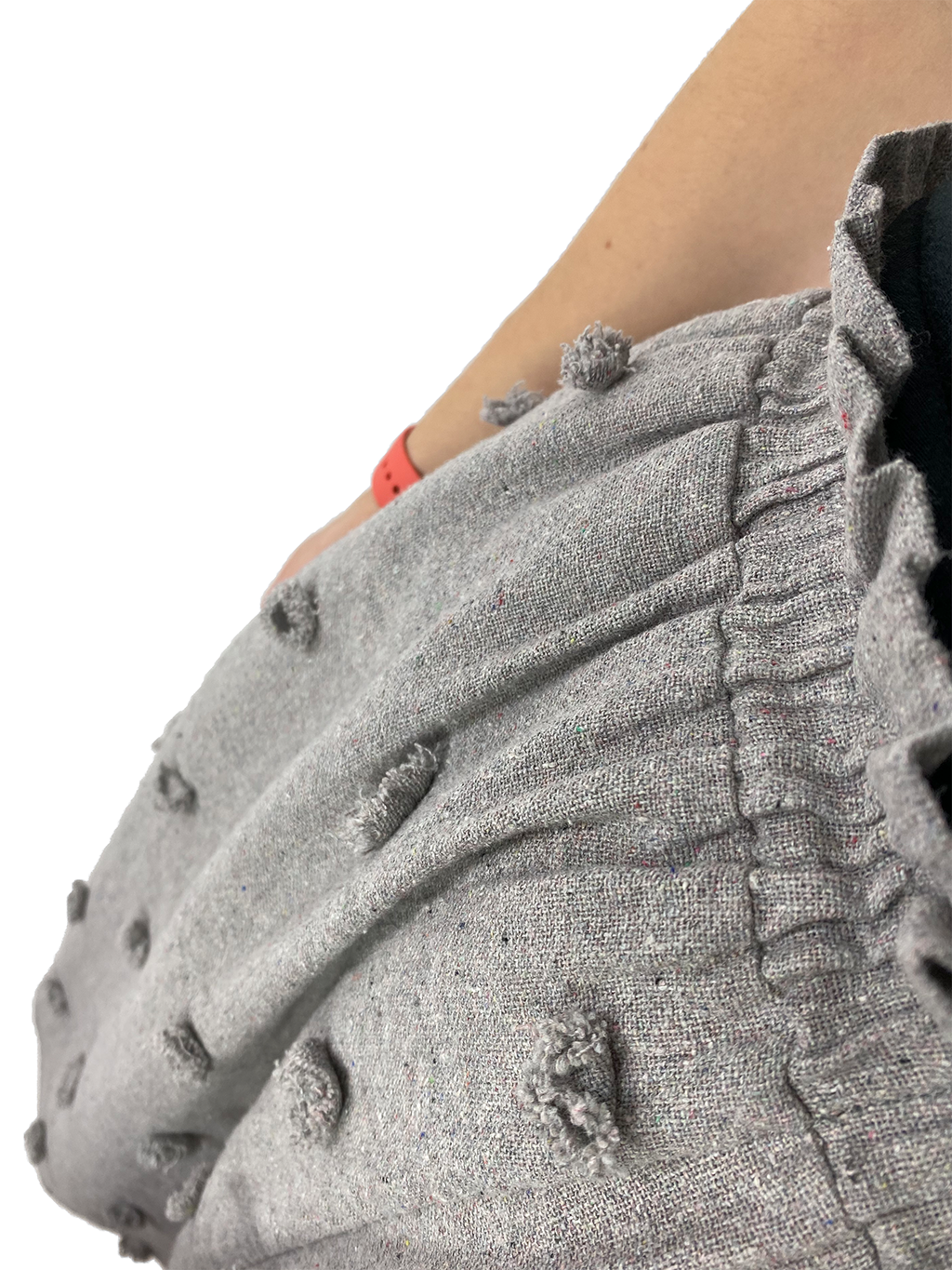 Bangladesh Grey Zero Waste Skirt - Midi
